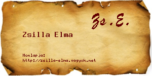 Zsilla Elma névjegykártya